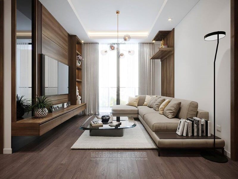 Lạc Hồng Lotus Hà Nội đã thiết kế nội thất cho phòng khách của họ.