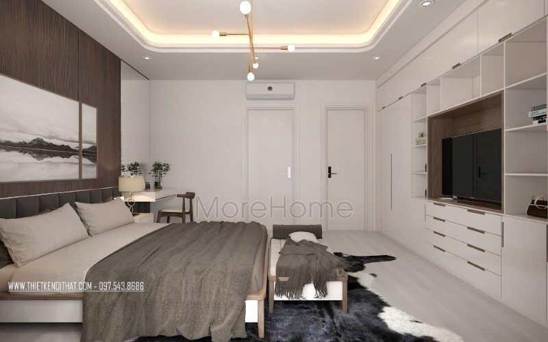 Thiết kế nội thất phòng ngủ hiện đại và đẹp cho các loại nhà như nhà phố, biệt thự, chung cư.